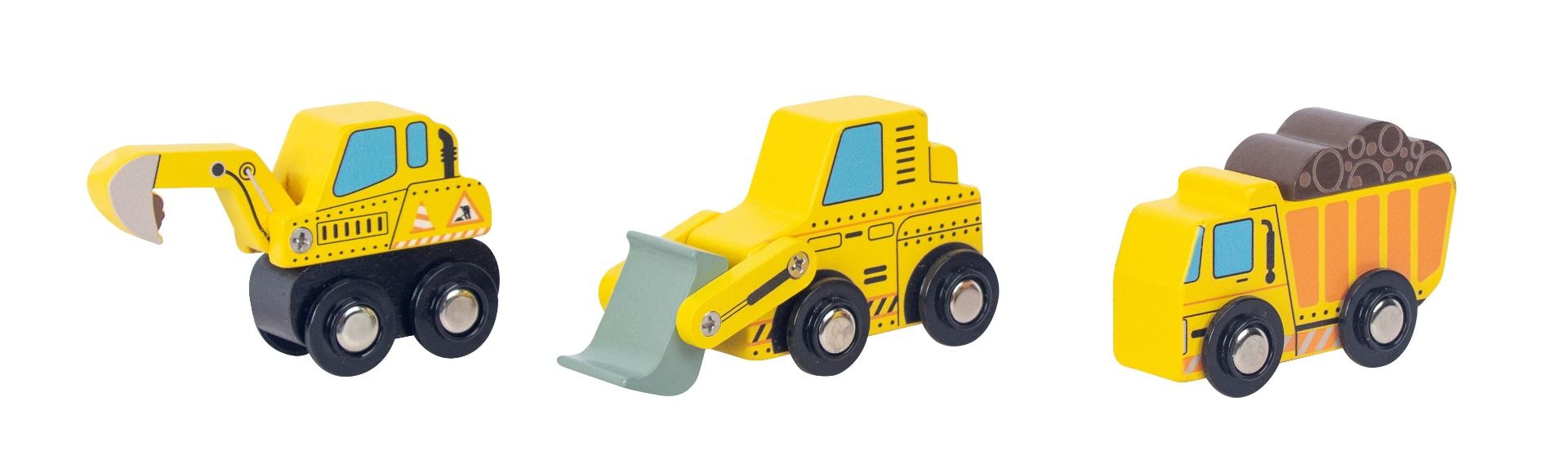 Toyslink - Wooden Construction Truck Set