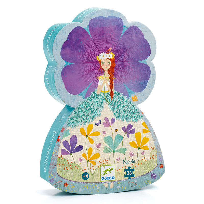 Djeco - The Princess Of Spring Silhouette Puzzle 36pce