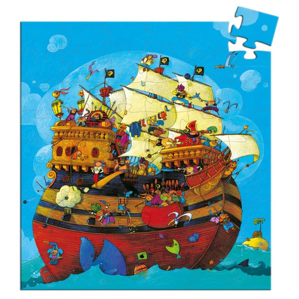 Djeco - Barbarossa Boat Silhouette Puzzle 54pce