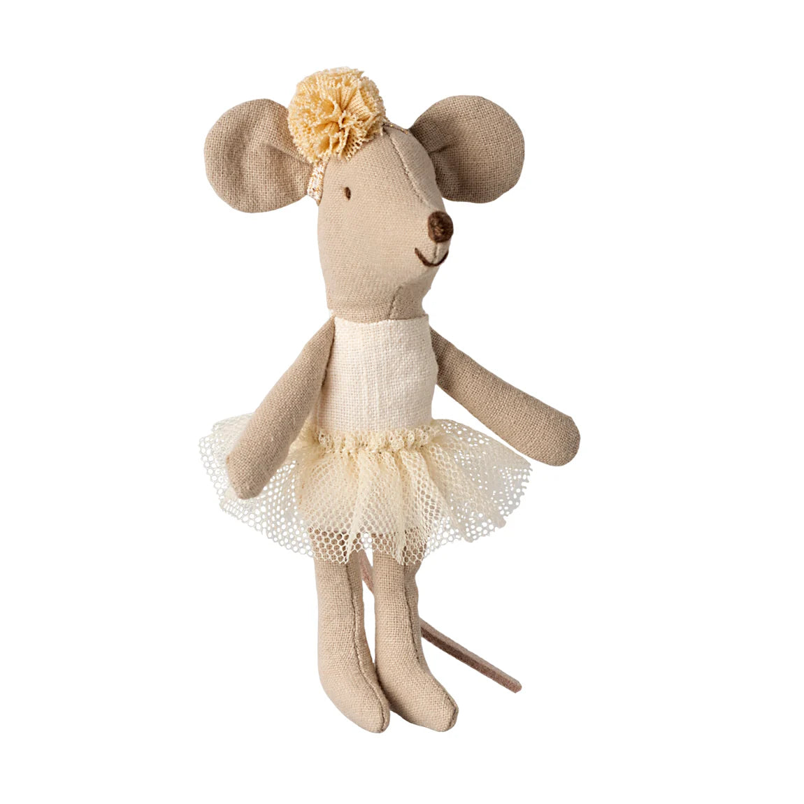 Maileg - Ballerina Mouse Little Sister Off White