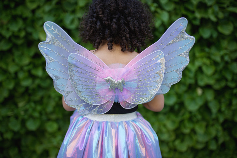 Great Pretenders- Pastel  Magical Unicorn Skirt with Wings size 4-6