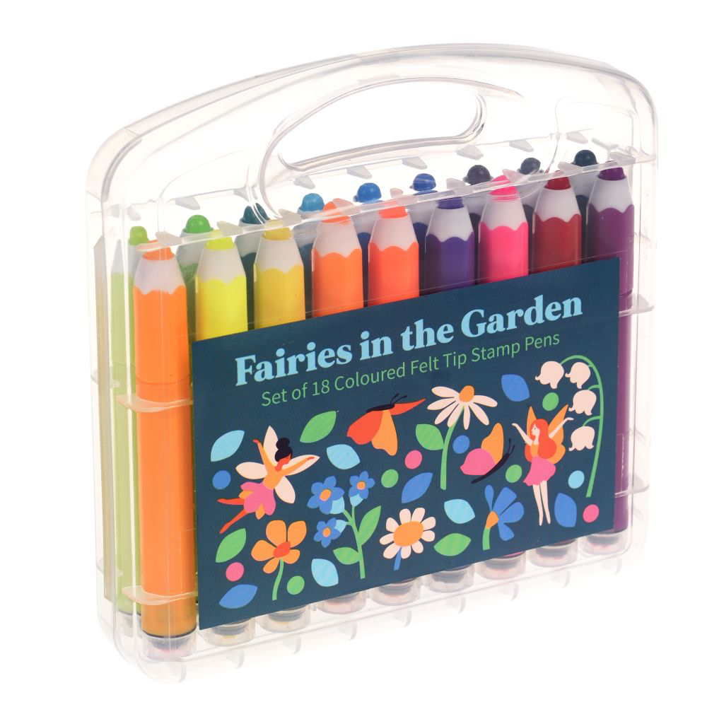 Rex London Felt tip stamp pens - Fairies in the Garden