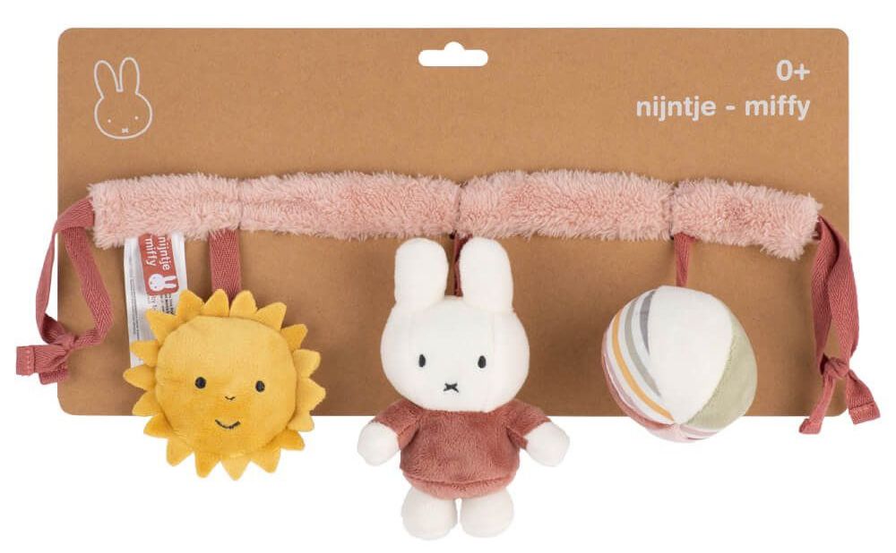 Miffy- Fluffy Car Seat Toy Pink/Blue