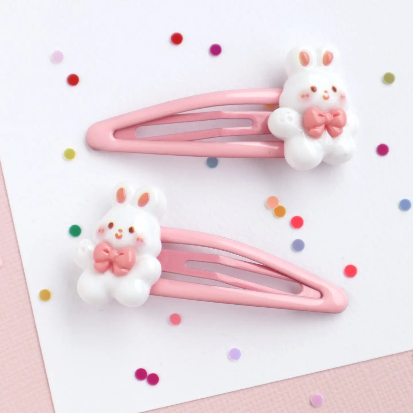 Mon Coco- Bunny Bow Hair Clips