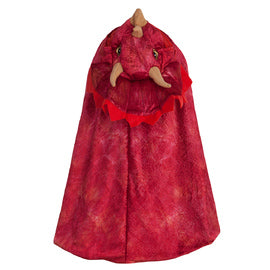 Great Pretenders-  Red Triceratops Hooded Cape - size 4-5